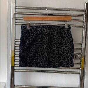 Cute y2k leopard print mini skirt